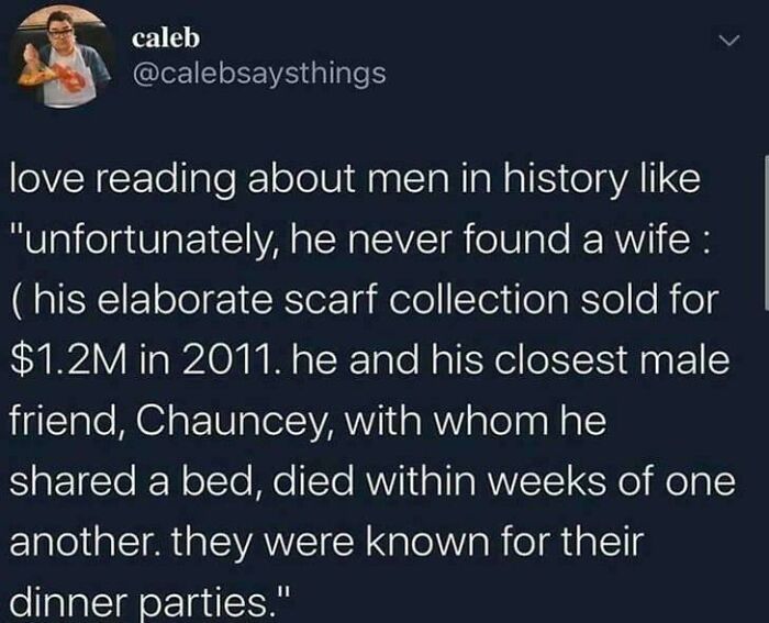 A funny and confusing example of people being way too specific when discussing historical figures' personal lives.