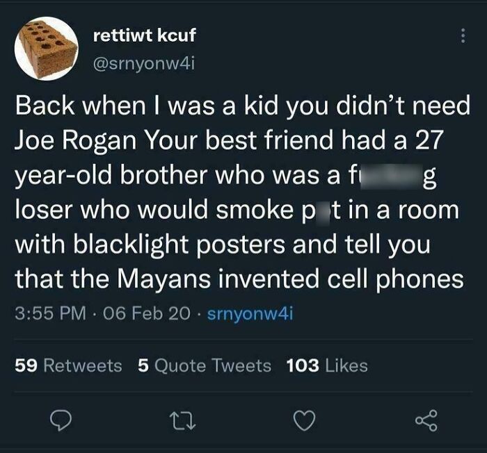 A tweet about a funny and confusing childhood memory, highlighting how people can be way too specific.