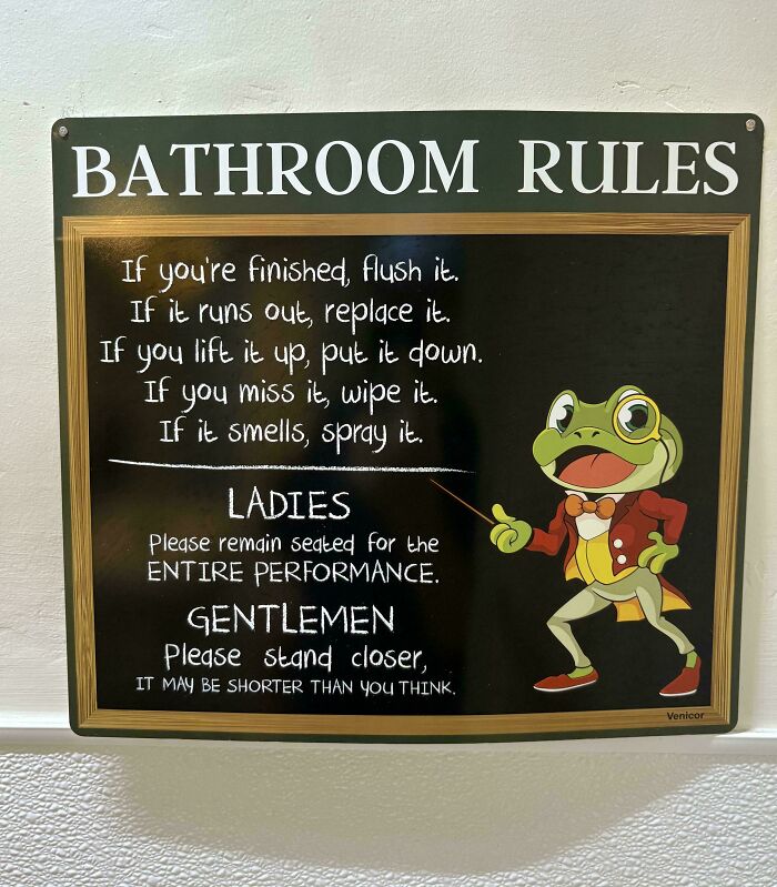 Amusing Bathroom Sign I Saw