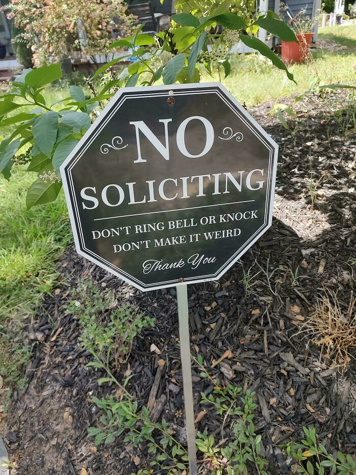 This Sign In A Neighbor's Yard