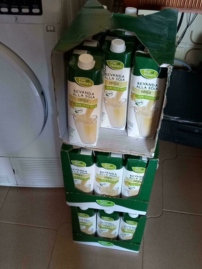 Asked My Online Shopper To Get Me Three Bottles Of Milk And She Accidentally Got Me Thirty-Six