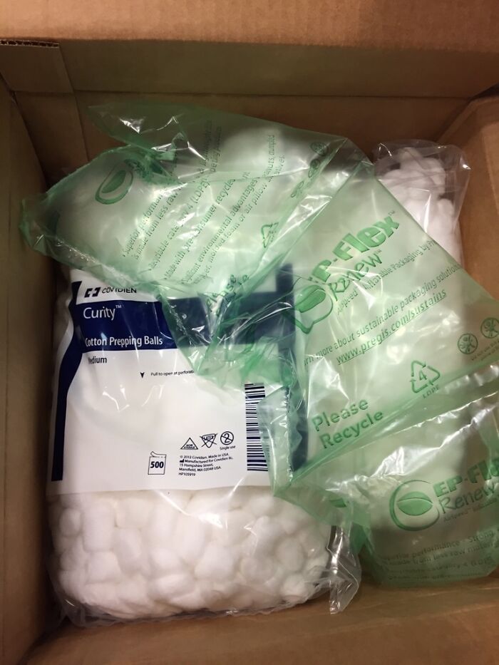 Thank God The Cotton Balls I Ordered Were Protected In Shipping
