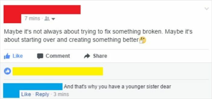 Elderly people making a hilarious comment about starting over and creating something better on the internet.