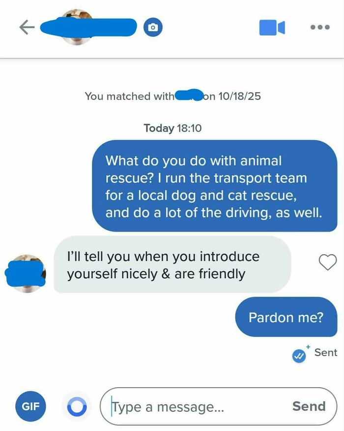 A screenshot of a conversation showing bad dating texts that might make you stay single.
