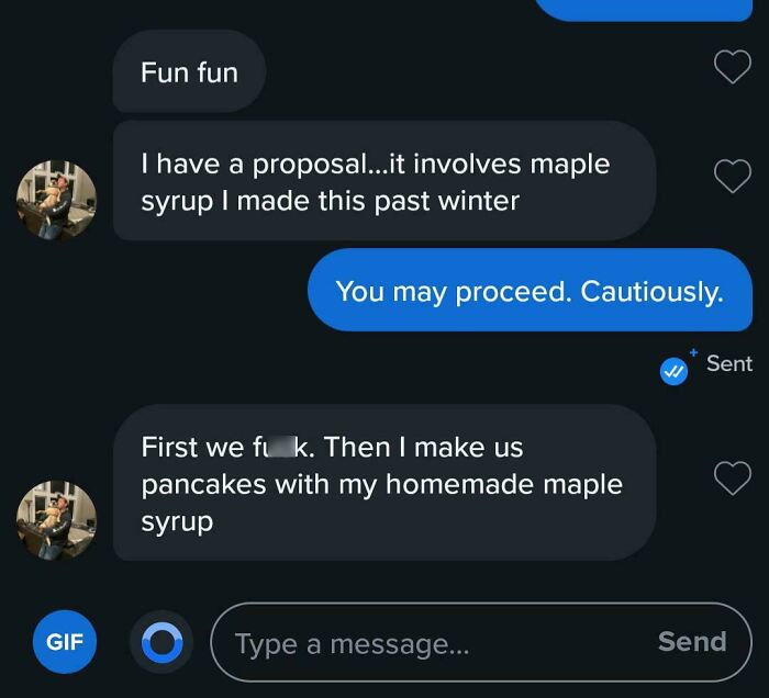 A screenshot of a conversation with a bad dating text that might make you stay single.