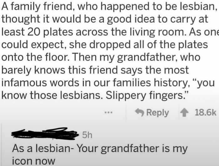 A screenshot with a story about a grandfather's comment, busting people for lying with hilariously embarrassing results.