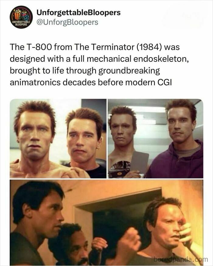 The T-800 from The Terminator's animatronics. A cool and interesting post about TV, movies, and media.