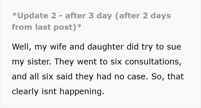 Text detailing legal attempts after a daughter lost her college fund. Text detailing legal attempts after a daughter lost her college fund.