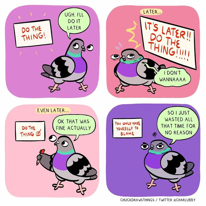 50 New Comics That Perfectly Capture What Anxiety Feels Like, Starring An Unexpected Hero: A Pigeon