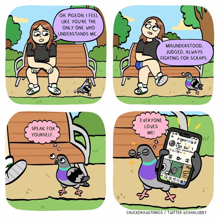 50 New Comics That Perfectly Capture What Anxiety Feels Like, Starring An Unexpected Hero: A Pigeon