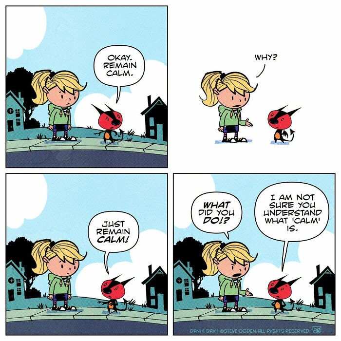 This Girl And Her Tiny "Dragon" Keep Turning Everyday Moments Into Clever And Heartwarming Comics (25 Pics)