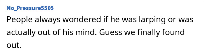 A comment on a Lookmaxxer's passing at 32 and his extreme transformation, questioning if he was out of his mind. A comment on a Lookmaxxer's passing at 32 and his extreme transformation, questioning if he was out of his mind.