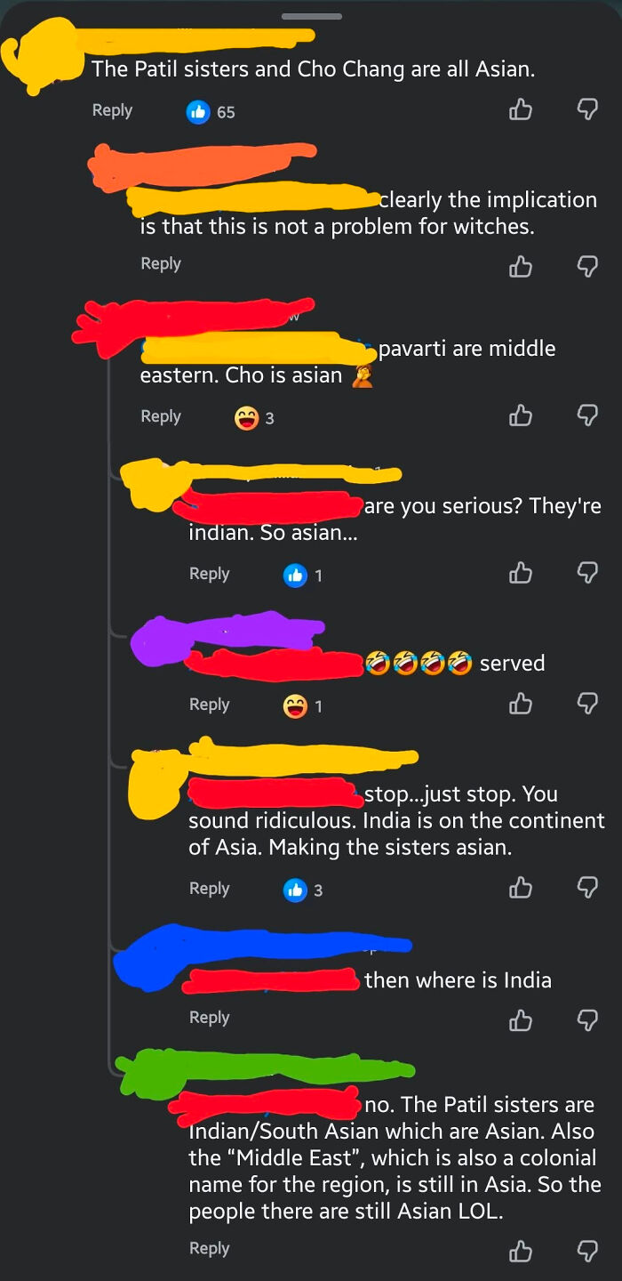A social media thread about know-it-alls correcting someone else about the origin of Asian cultures.