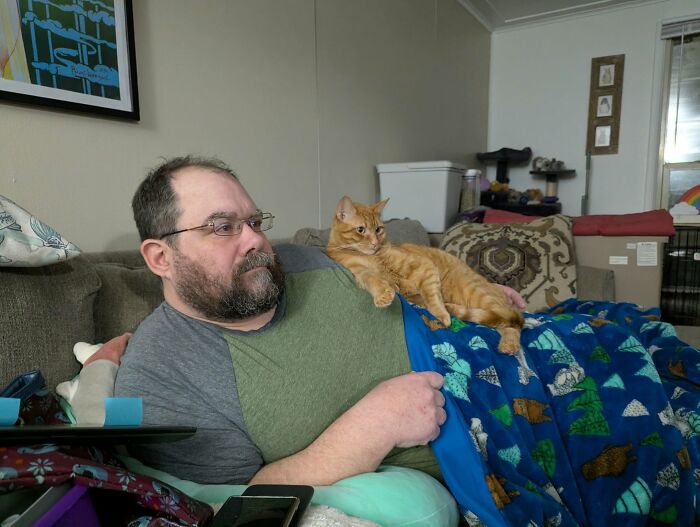 Here Are My Guys Watching TV Together