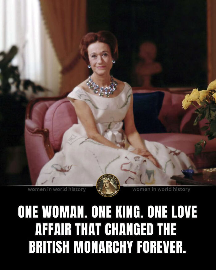 A woman in a light-colored dress and jewelry sitting on a couch, an example of overlooked women in history.