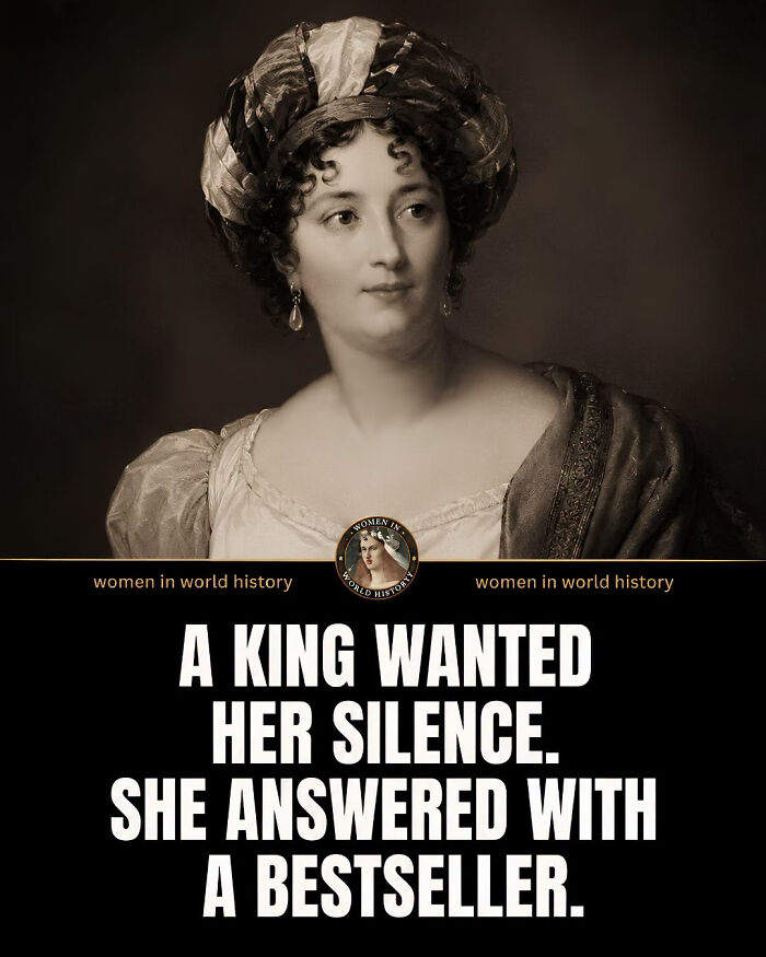 Sepia-toned portrait of a woman with a elaborate turban, who wrote a bestseller, an example of overlooked women in history.