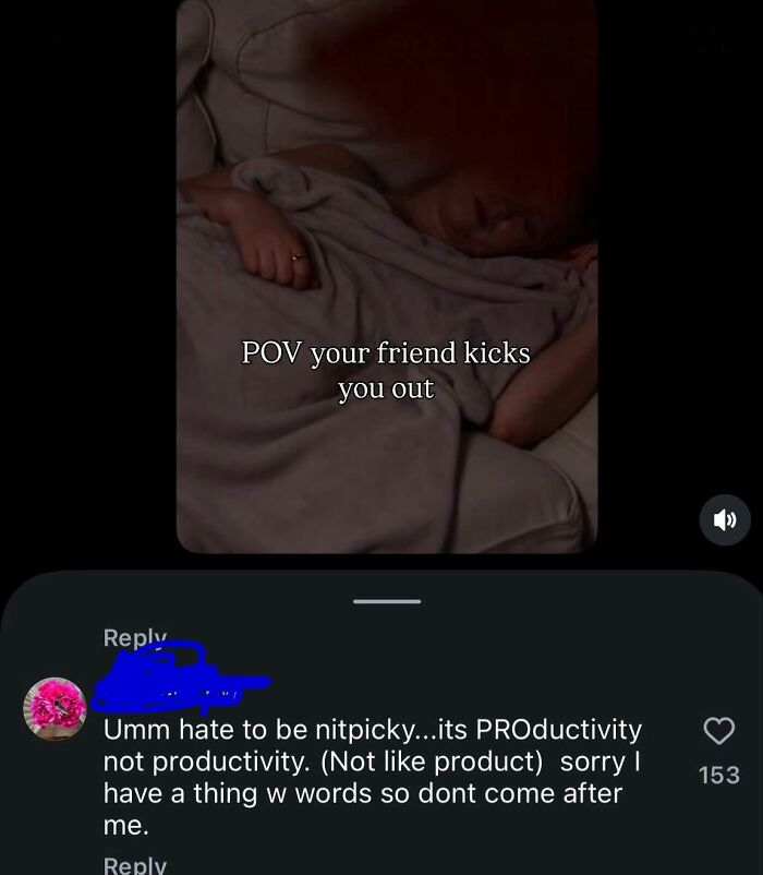 People correcting someone online about word usage, emphasizing satisfying corrections.