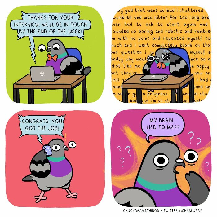 50 New Comics That Perfectly Capture What Anxiety Feels Like, Starring An Unexpected Hero: A Pigeon