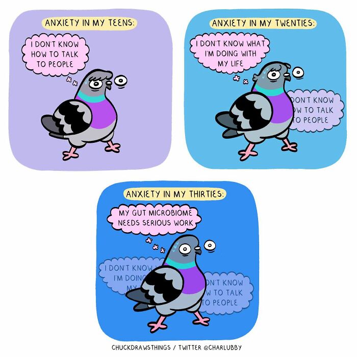 50 New Comics That Perfectly Capture What Anxiety Feels Like, Starring An Unexpected Hero: A Pigeon