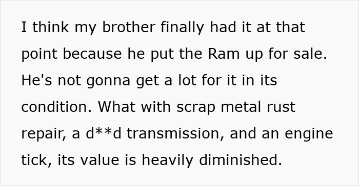 Failed Truck Purchase Turns Into Brothers' Rivalry, Proving Older Bro’s Desire To Needlessly Compete Failed Truck Purchase Turns Into Brothers' Rivalry, Proving Older Bro’s Desire To Needlessly Compete