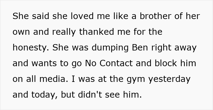 Guy Exposed As A Chronic Cheater, Can't Understand Why Gym Buddy Said Goodbye To Their Friendship Guy Exposed As A Chronic Cheater, Can't Understand Why Gym Buddy Said Goodbye To Their Friendship