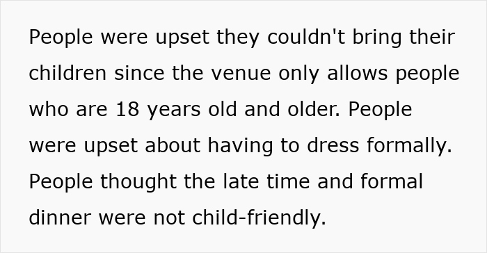 Fancy Wedding Venue Has An 'Adults Only' Rule, Guests Shamelessly Harass Bridal Couple Over It Fancy Wedding Venue Has An 'Adults Only' Rule, Guests Shamelessly Harass Bridal Couple Over It