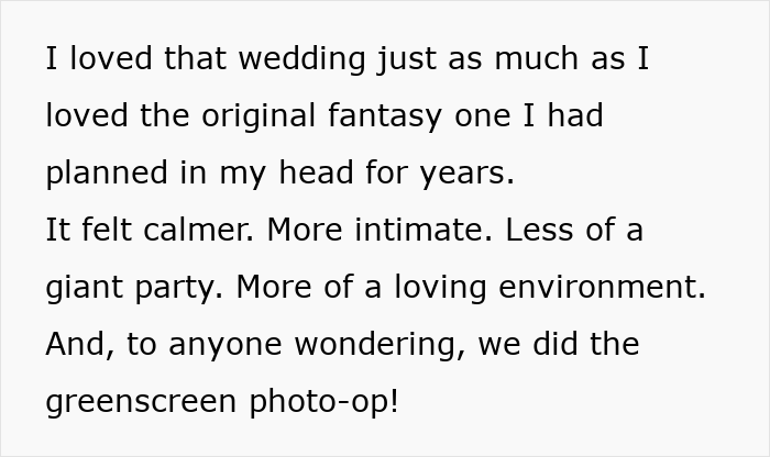 A woman's scary fixation over a groom and her wedding plans takes an unsettling turn for a calmer, intimate event.