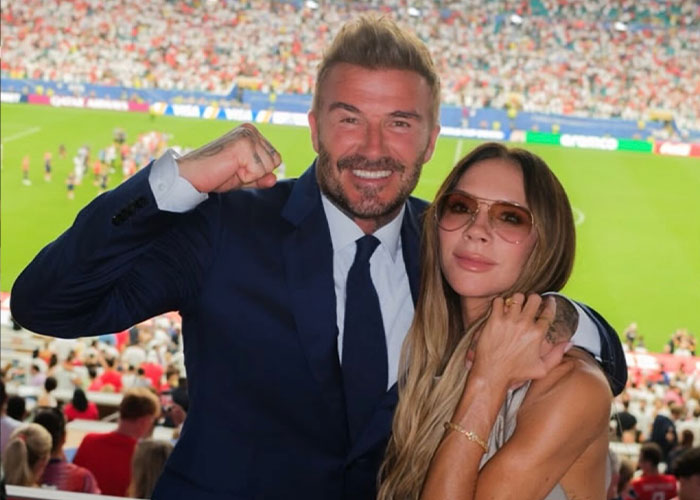 Victoria Beckham and David Beckham reflect on the World Cup, as David defends her from mockery. Victoria Beckham and David Beckham reflect on the World Cup, as David defends her from mockery.
