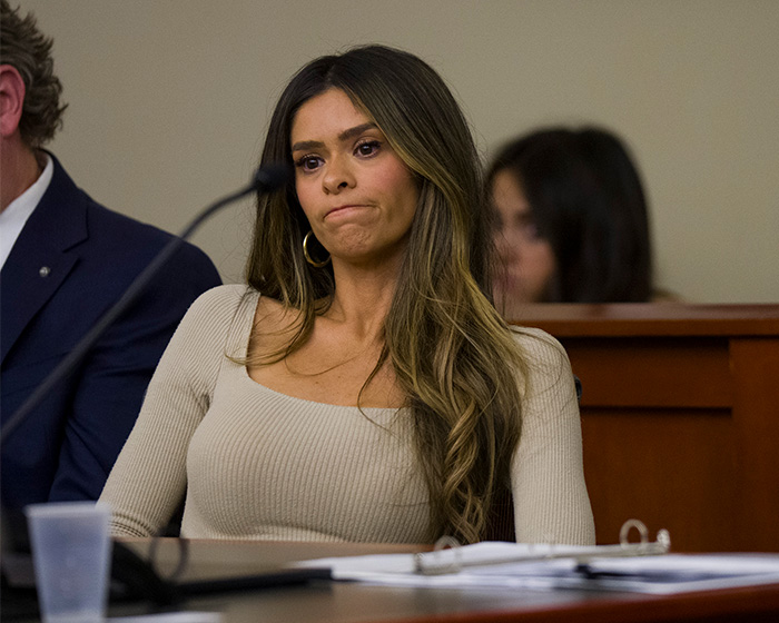 Taylor Frankie Paul in court, a reality star who committed serious crimes. She is one of the reality stars facing charges.