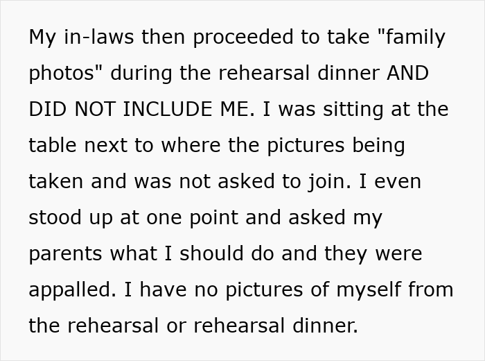MIL Hijacks The Wedding, Dresses Guests In White, And Leaves The Bride Out Of The Family Photos