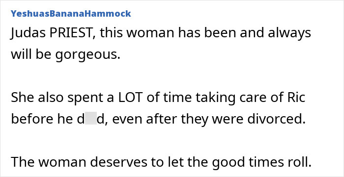 A comment praising the model for her beauty and care, wedding photos went viral as many praise how she aged.