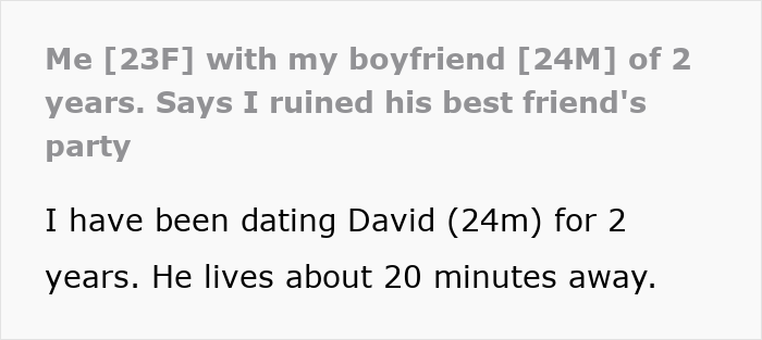 Screenshot of text about a woman and her BF, discussing her misery and breaking up with childish BF. Screenshot of text about a woman and her BF, discussing her misery and breaking up with childish BF.