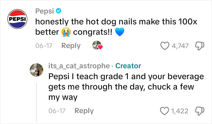 Woman Gets Engaged While Having Hot Dog Nails, Others Share Their Manicures To Make Her Feel Less Alone Woman Gets Engaged While Having Hot Dog Nails, Others Share Their Manicures To Make Her Feel Less Alone