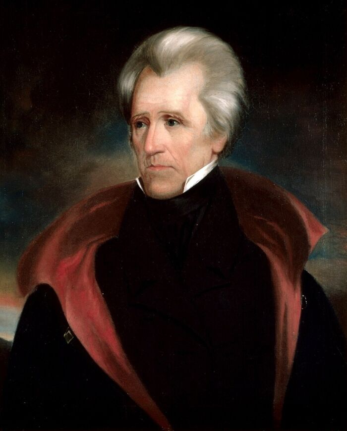 A historical portrait of Andrew Jackson, an important figure, providing interesting history facts.