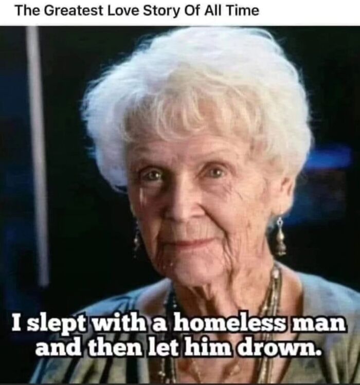 An elderly woman from Titanic, representing a meme about superior decades of the 80s and 90s.