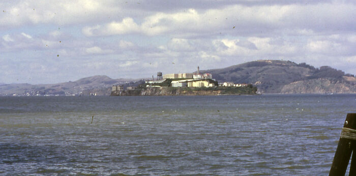 Alcatraz Island in San Francisco Bay, a famous former prison linked to unsolved mysteries.