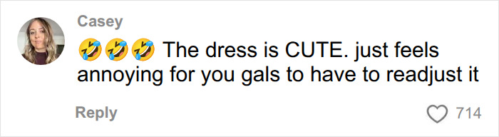 A comment from Casey discussing the wardrobe fail of the female Australian team at the Commonwealth Games.