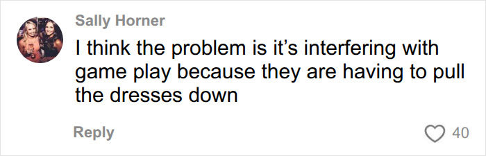 Sally Horner comment on wardrobe fail affecting female Australian Team at Commonwealth Games.