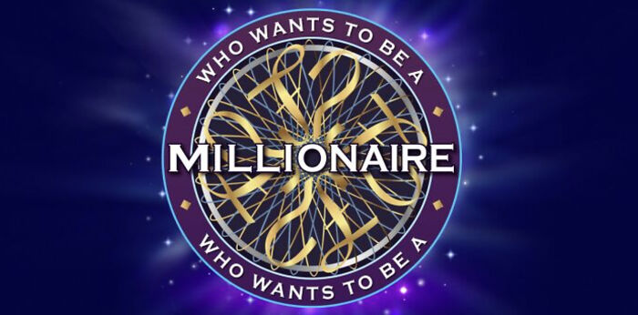 The iconic Who Wants To Be A Millionaire logo, a perfect quiz to test your knowledge with 25 questions. The iconic Who Wants To Be A Millionaire logo, a perfect quiz to test your knowledge with 25 questions.
