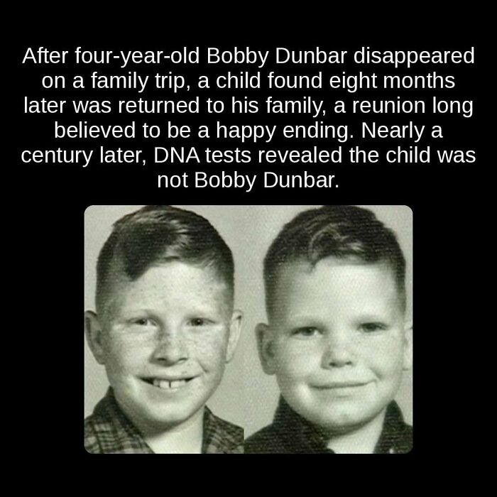 A black and white photo of two young boys, illustrating unseen facts surrounding the Bobby Dunbar disappearance.
