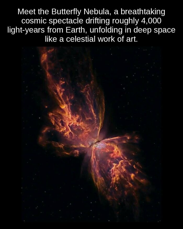 The Butterfly Nebula, a breathtaking cosmic spectacle, revealing unseen facts about deep space wonders.
