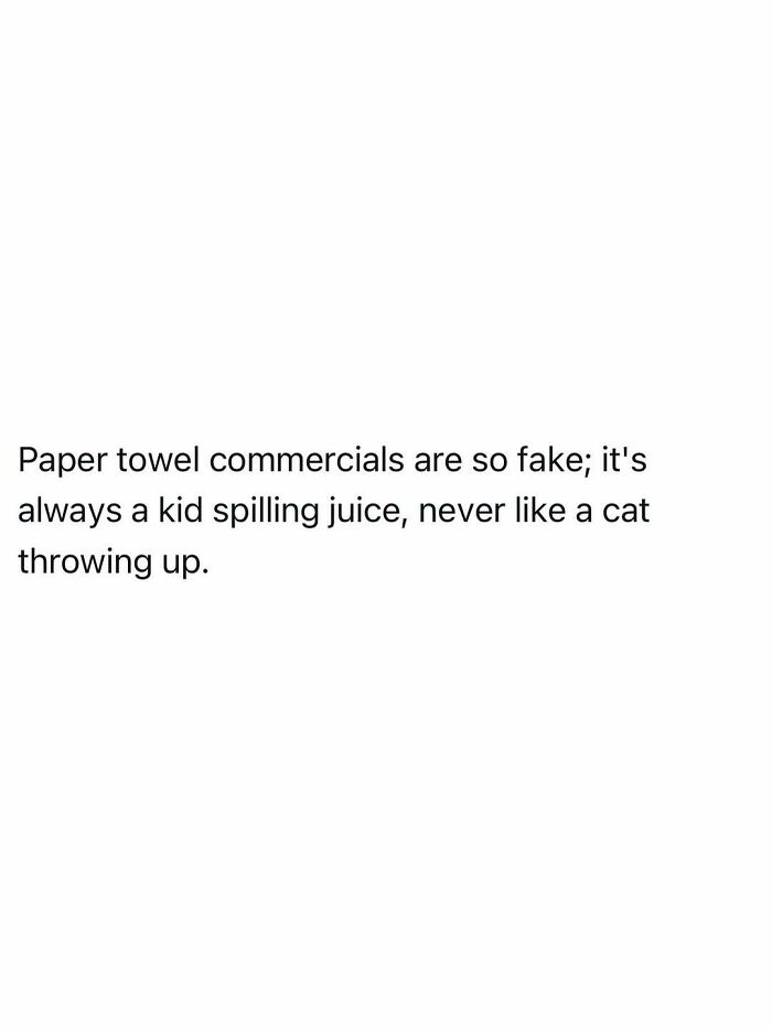 Funny posts on fake paper towel commercials, capturing the reality of being an adult.