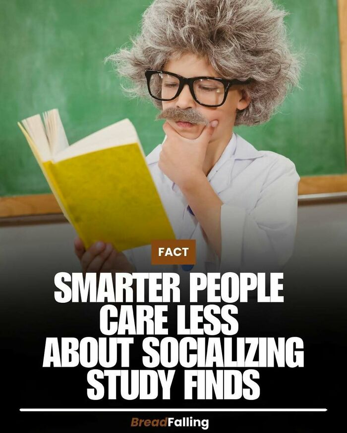 A child dressed as an old professor, holding a book, representing interesting facts and productive scrolling.