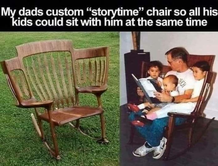 A custom storytime chair, one of many clever craft projects to try.