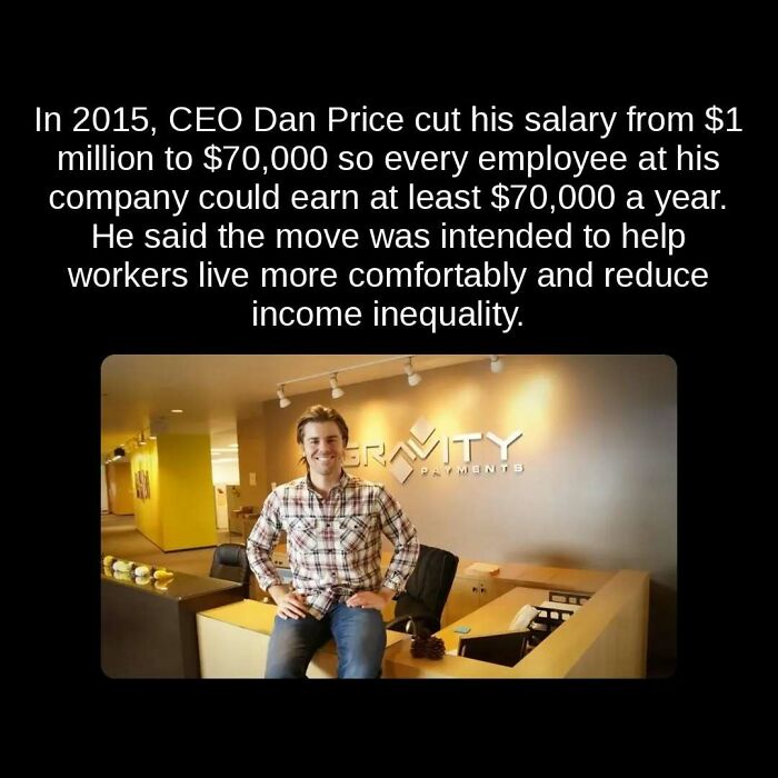 Unseen facts: Dan Price, CEO of Gravity Payments, who cut his salary to ensure employees earn at least $70,000.