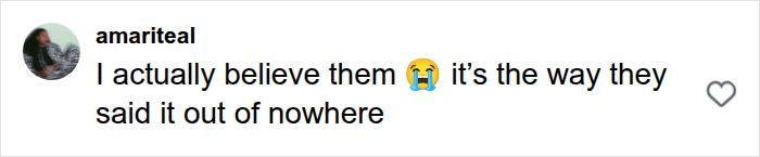 A social media comment from amari teal: I actually believe them 😭 it's the way they said it out of nowhere about human bones. A social media comment from amari teal: I actually believe them 😭 it's the way they said it out of nowhere about human bones.