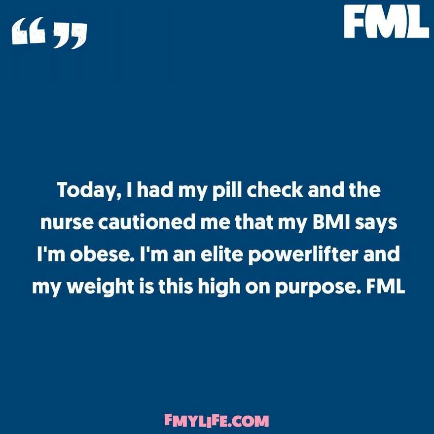 A ridiculous confession from an elite powerlifter about being cautioned for high BMI.