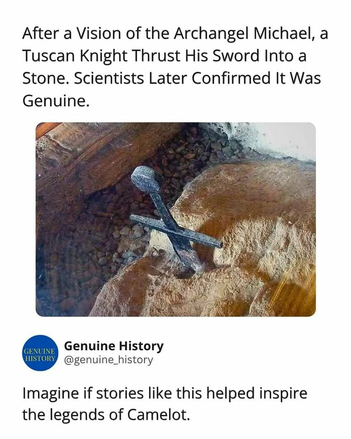 A sword stuck in a stone, a genuine artifact linked to Archangel Michael, a fascinating fact changing how you see the world.