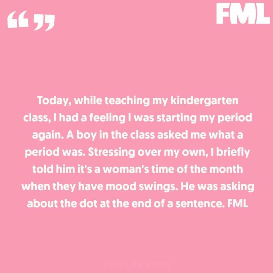 A ridiculous confession from a teacher's misunderstanding with a student, a humorous anecdote from the IG page.