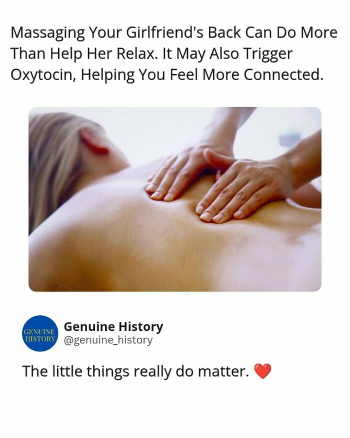 A close-up image of a person massaging another person's back, illustrating fascinating facts about human connection.